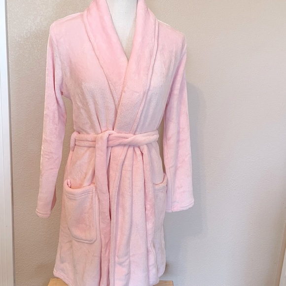 Juicy Couture pink plush robe NWT L/XL - Picture 6 of 6